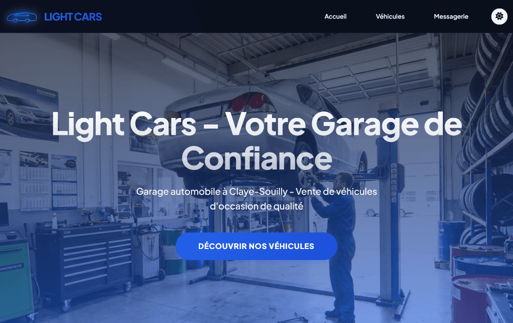 Aperçu du projet Light Cars