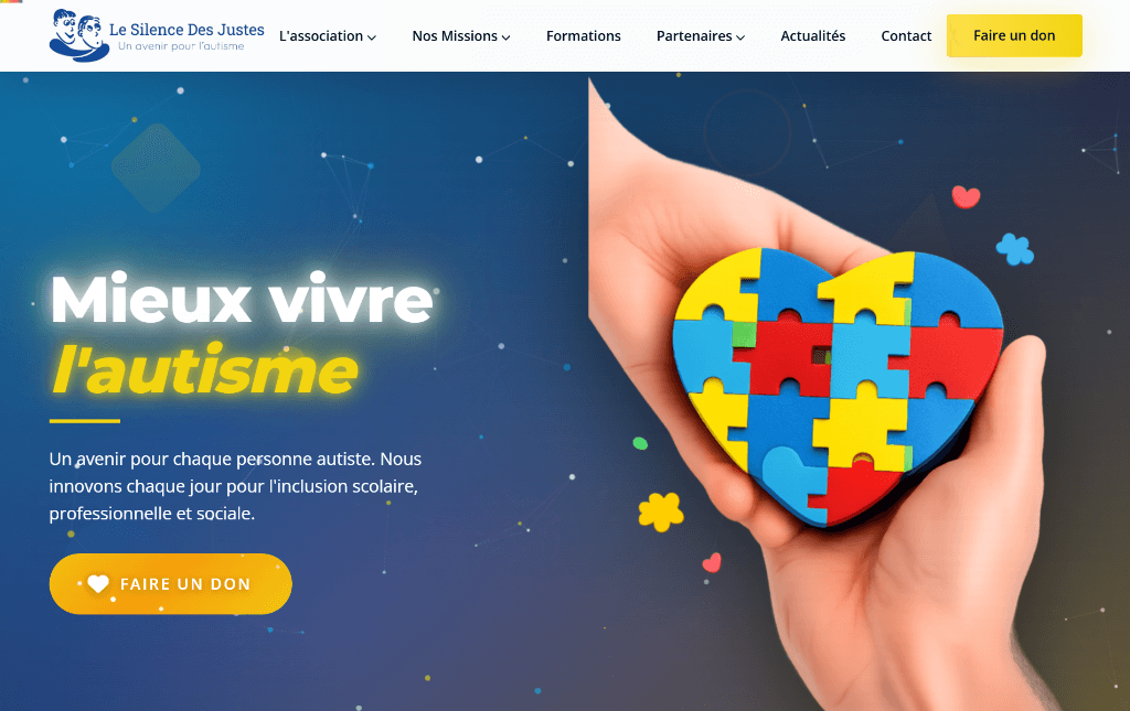 Aperçu du projet Le Silence des Justes